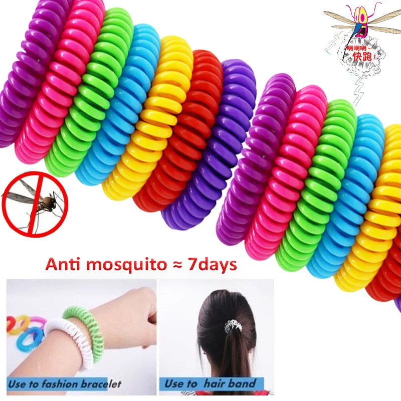 1/2/5 шт. эластичные против комаров насекомых браслет с головными повязками для