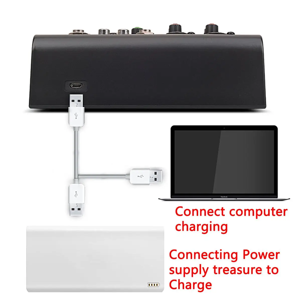 Портативный мини микшер с 4 каналами USB bluetooth MP3 для прямой трансляции аудио DJ