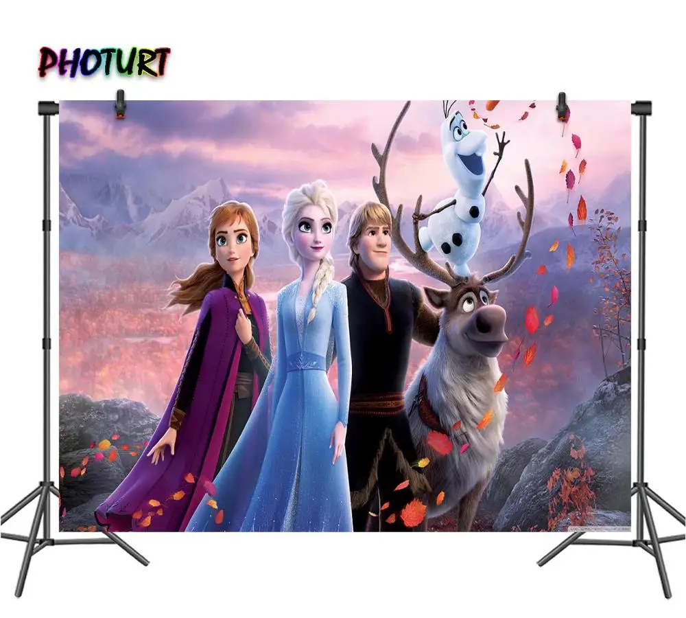 PHOTURT Frozen 2 фотографии фонов девушка день рождения фон Королева Эльза Анна