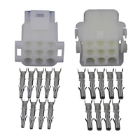 5 sets 9 pin white plastic parts automotive waterproof connectors harness connector with terminal plug dj7091 2 1 1121