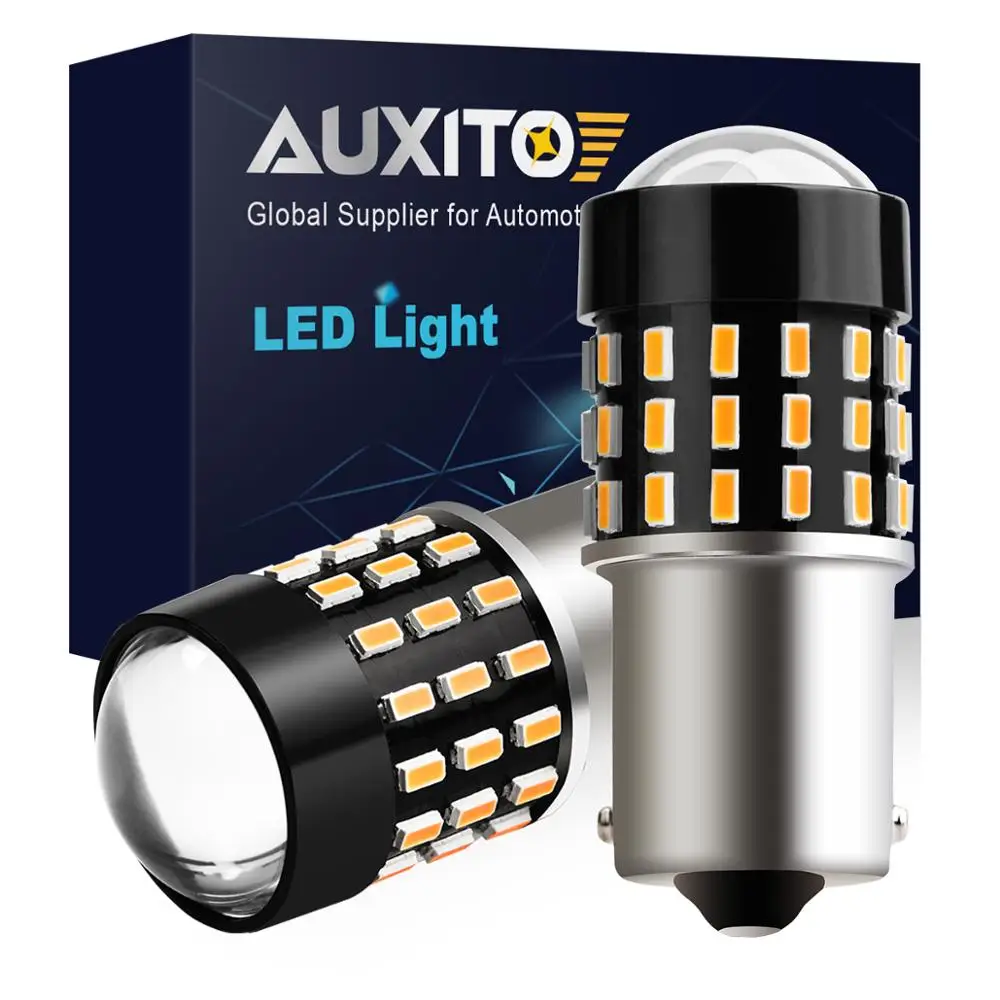 2 шт. BA15S P21W LED 1156 S25 автомобильный указатель поворота 54 3014SMD тормозной обратный