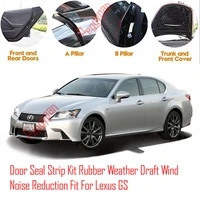 door seal strip kit self adhesive window engine cover soundproof rubber weather draft wind noise reduction fit for lexus gs