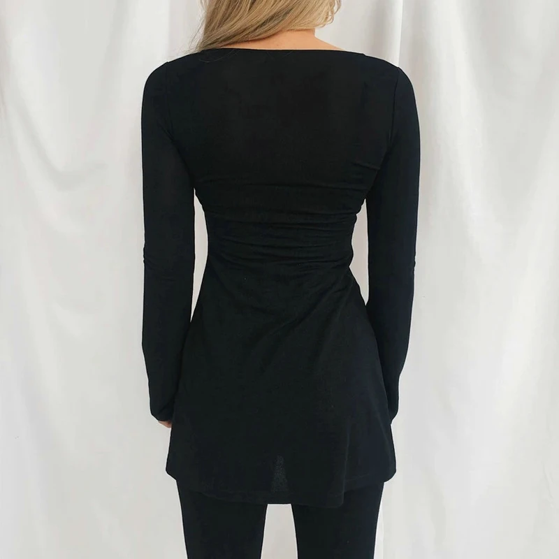 

Autumn Winter Knitted Long Coat Women Solid Color Casual Womens O-Neck Single-breated Button Sexy Slim Sweater Cardigan Thin Top