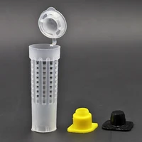 10pcs beekeping rearing cup kit queen bee hair roller cages cell cup holder and cell fixtures beekeepers equipment