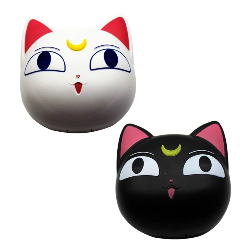 Чехол для контактных линз с милым котом зеркальной коробкой мужчин и женщин