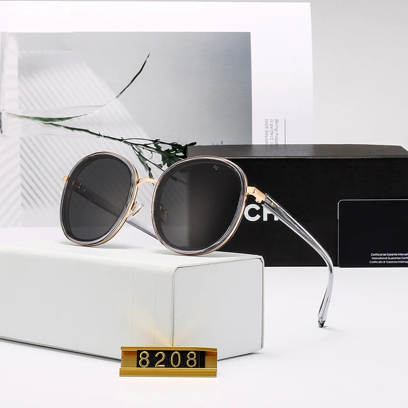 Новые Круглые Солнцезащитные очки в стиле ретро женские брендовые дизайнерские