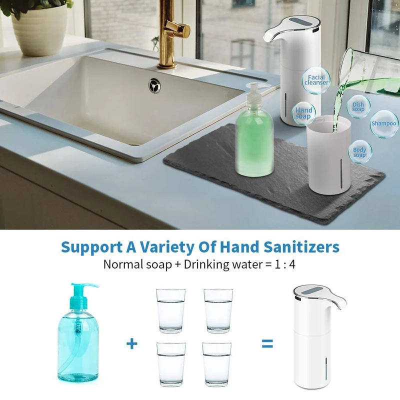 Диспенсер для мыла Бесконтактный дозатор мыльной пены заряжаемый