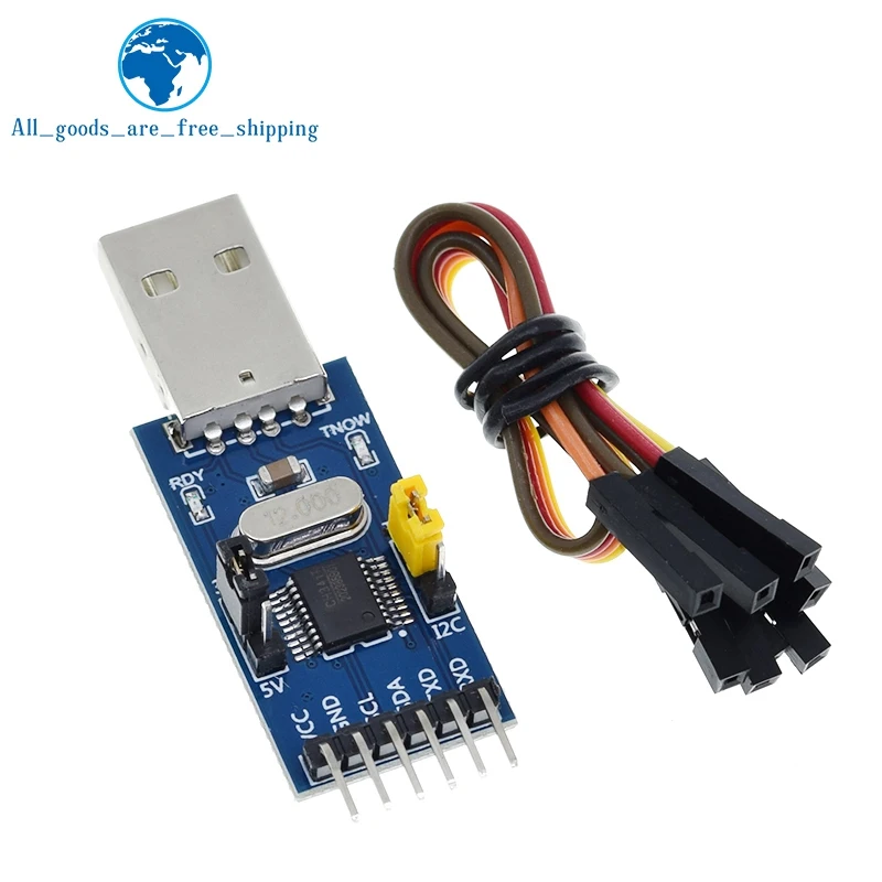 2-в-1 модуль CH341T 3 В 5 в USB для I2C IIC UART TTL одночипового последовательного порта