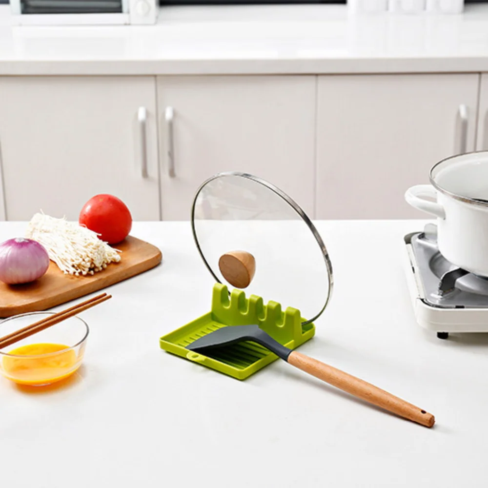 Держатель для кухонной лопатки теплостойкая силиконовая посуда ложка отдых