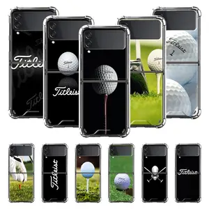 airbag celular coques for samsung galaxy z flip 3 soft waterproof case for zflip3 5g cell phone cover golf sports luxury brand free global shipping