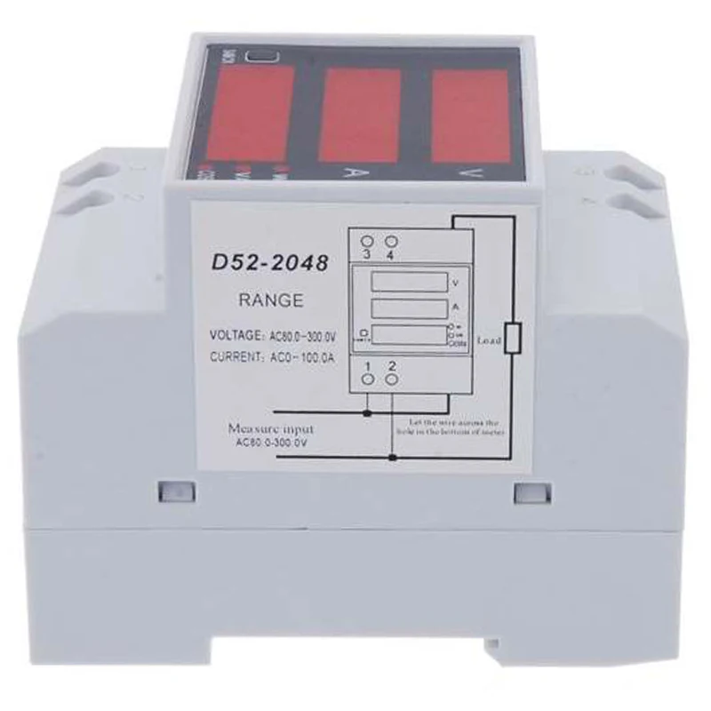 Цифровой счетчик энергии din-рейка светодиодный фактор активной мощности