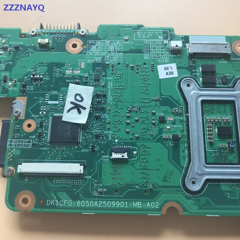 Материнская плата ZZZNAYQ для ноутбука TOSHBA Satellite L855 L850 6050A2509901-MB-A02 V000275350 HM76 DDR3