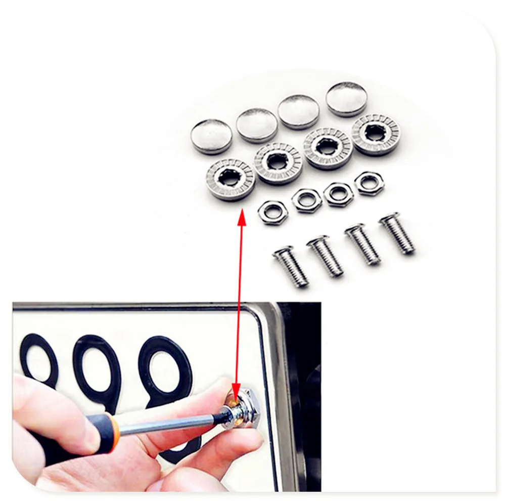 16X автомобиля номерной знак болты Болт рама хромированный винт для McLaren Mack