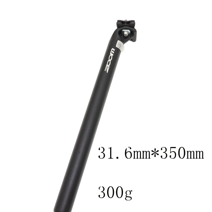 Зум Подседельный штырь для амортизатор демпфирования Alu MTB горный велосипед Подседельный штырь 27,2 28,6 30,1 30,4 30,9 31,6 мм X 350 мм - Цвет: 31.6 non suspension