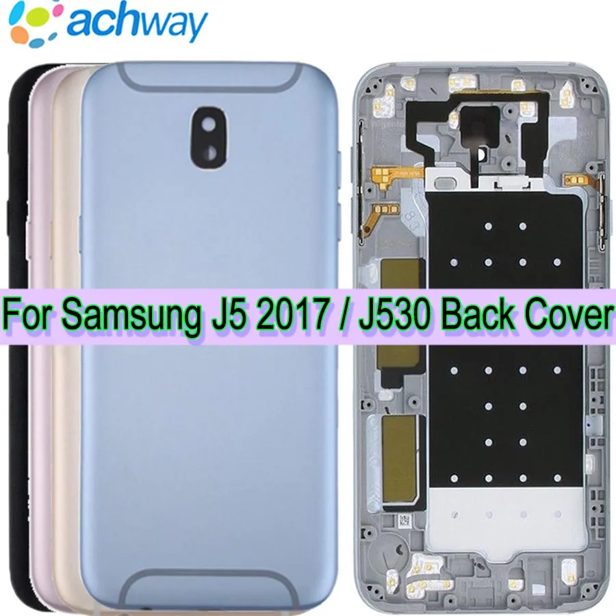 Крышка батарейного отсека для Samsung Galaxy J5 2017, J530, задняя крышка корпуса, Сменный Чехол 5,2 дюйма для Samsung J5 2017, Крышка батарейного отсека