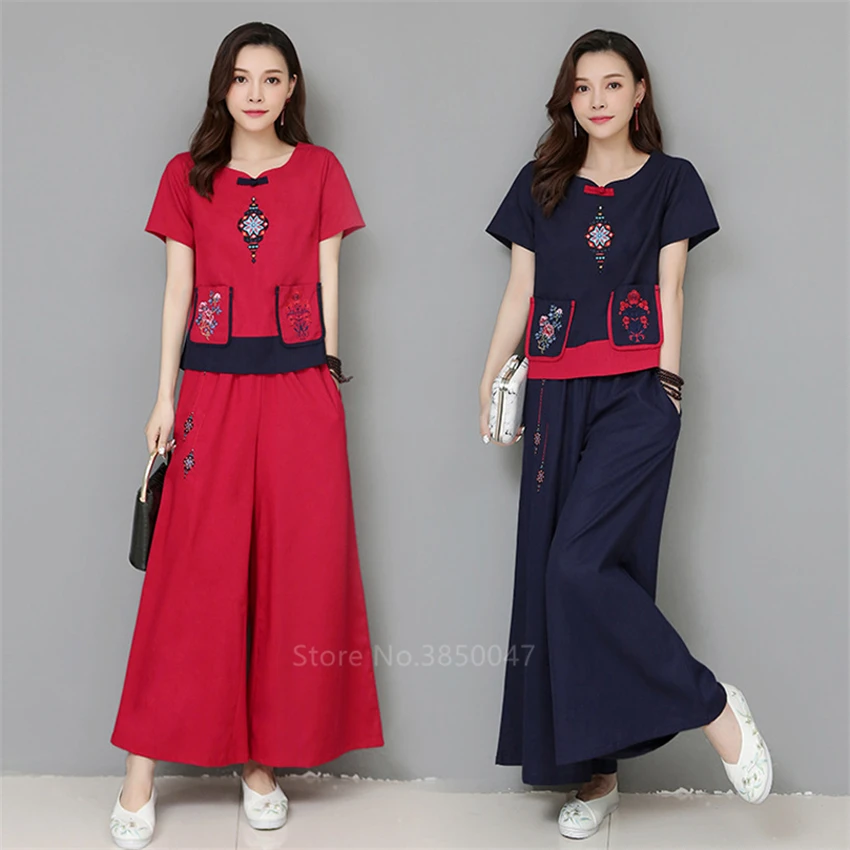 Китайское платье Cheongsam льняное женское традиционное китайское стильное платье Cheongsam женское платье с коротким рукавом Qipao платье с национальным принтом