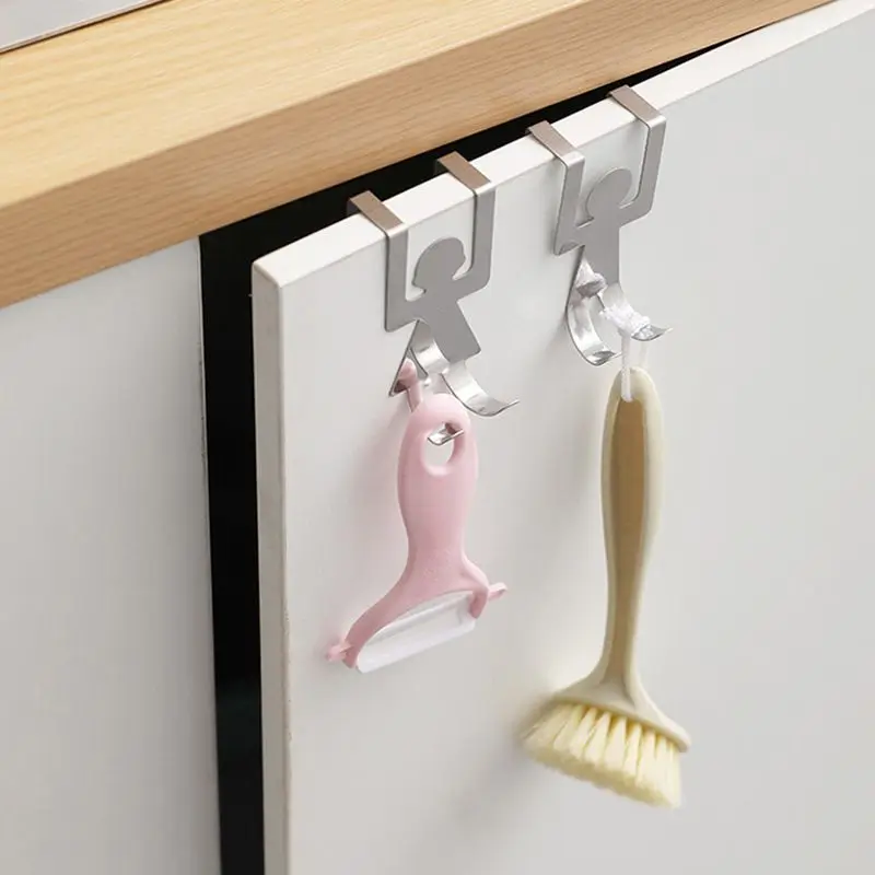 2 шт./компл. Нержавеющая сталь для влюбленных в форме крючков Кухня горшок Pan