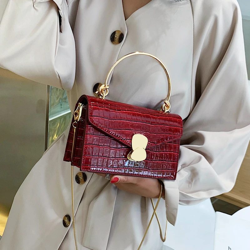 Новый каменный узор из искусственной кожи сумки через плечо для женщин 2021 мини