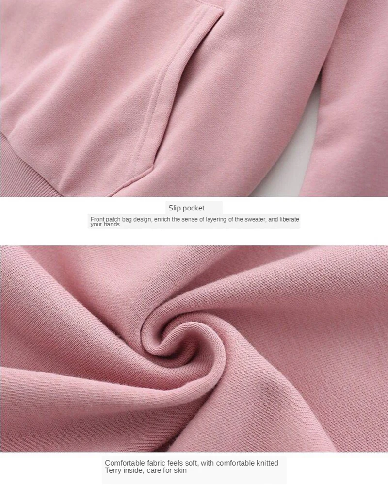 

Manga Plus Cashmere Hoodie Korean Students Female Jacket Loose Oversized Hoodie New 2021 Women's BlouseHoodies Clothes for Girl