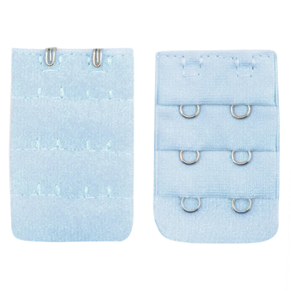 

Women Soft Comfortable Bra 2x3 Hooks Extender Strap Adjustable Extension Hook Clip Expander Adjustable Belt Buckle Intimates