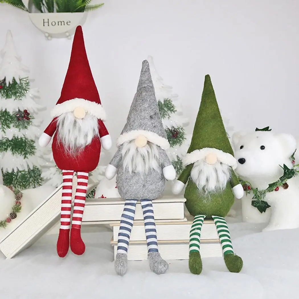 Рождественские куклы игрушки креативные безликие Санта Клаус кукла дерево