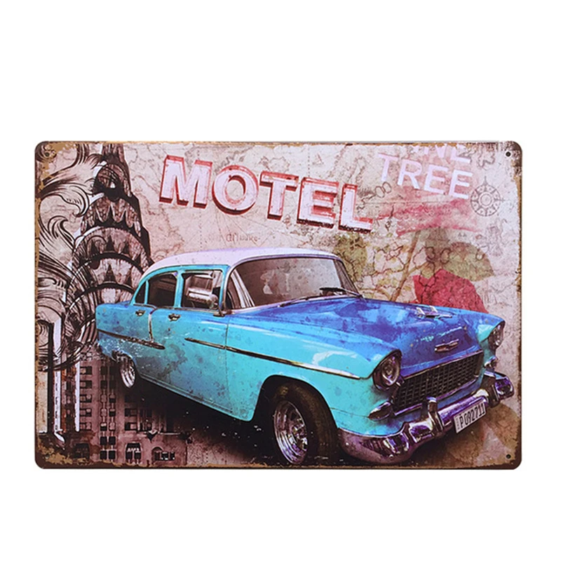 

Motorcycle Off-road Locomotive Tin Sign Metal Plaques Retro Wall Decorative Poster Cafe Garage Motor Club Art Iron Painting