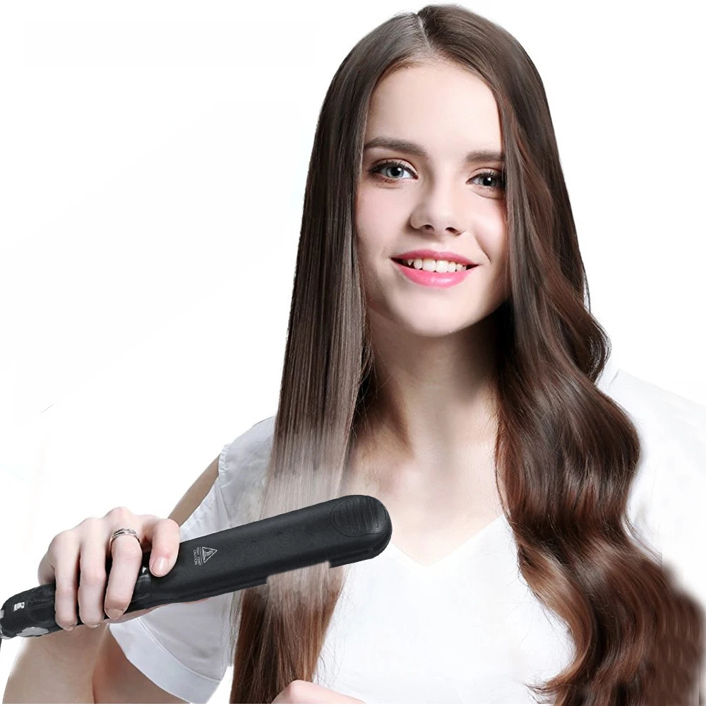 

Professional Steam Hair Straightener Ceramic Vapor Hair Flat Iron Seam Hair Straightening Curling Iron Steamer Hairstyling Tools