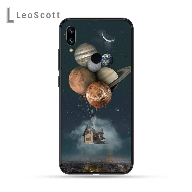 

Space Planets Earth Mars Phone Case For Xiaomi Redmi Note 4 4x 5 6 7 8 pro S2 PLUS 6A PRO