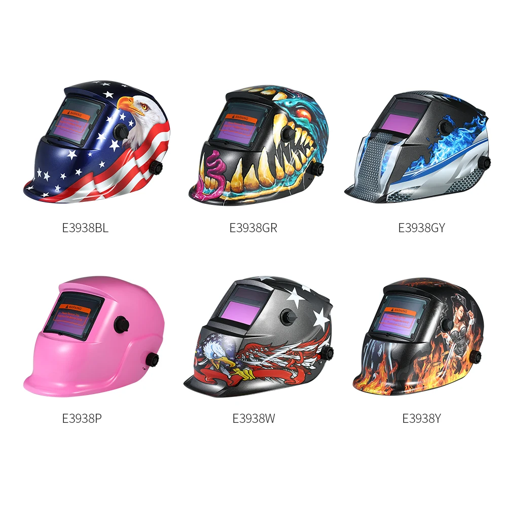 

New Welding Helmet Solar Power Auto Darkening Industrial Welding Helmet TIG MIG with Adjustable Head Band adjustable sensitivity