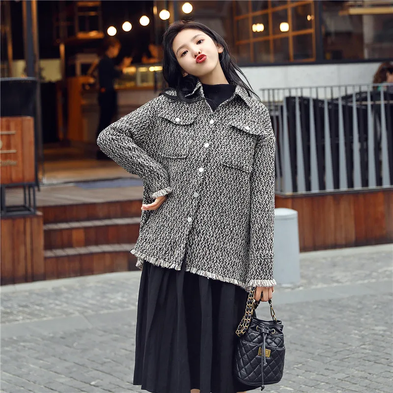 Осенние куртки для женщин винтажная куртка пальто Офисная элегантная верхняя