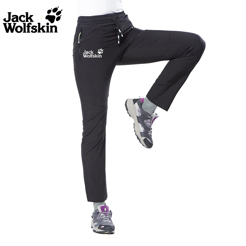 

Jack Wolfskin Waterproof Trekking Hiking Pants Women Summer Quick Dry Camping Climbing Fishing Sport Outdoor Trousers Plus Size