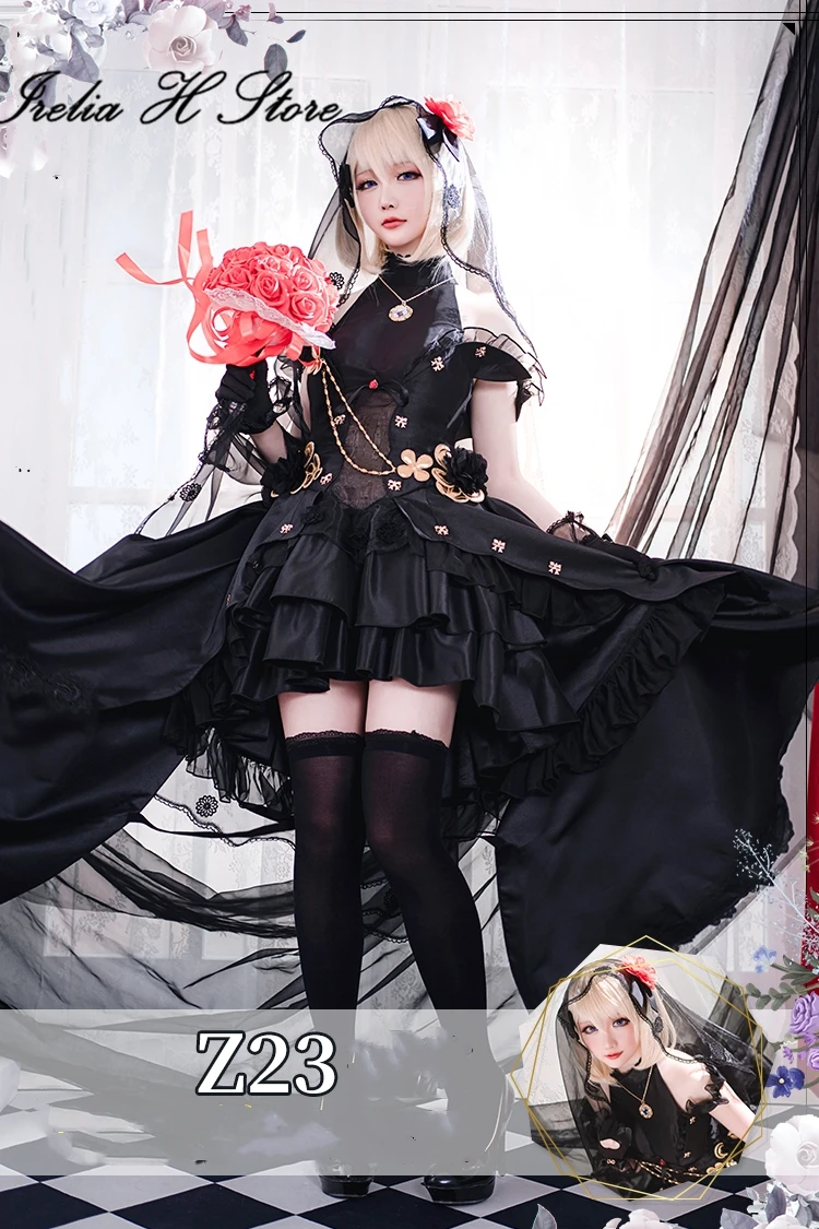 

Azur Lane Z23 Cosplay Costume Z23 Vote Wedding Dress Evening party dress female