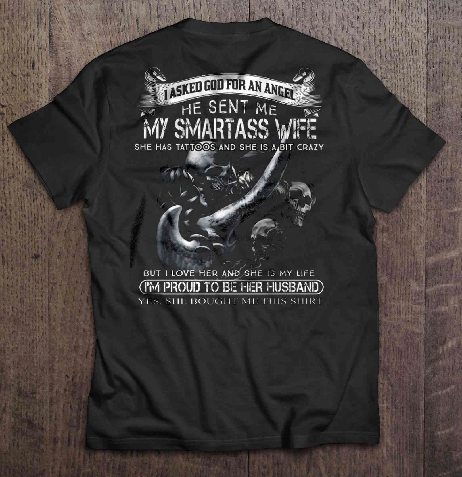 Мужская футболка которую я просил у Божия ангела он отправил мне мою Smartass жены