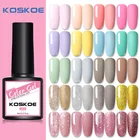 KOSKOE 8 мл телесный зеркальный Полупостоянный лак базовое верхнее покрытие УФ светодиодный гель лак для ногтей