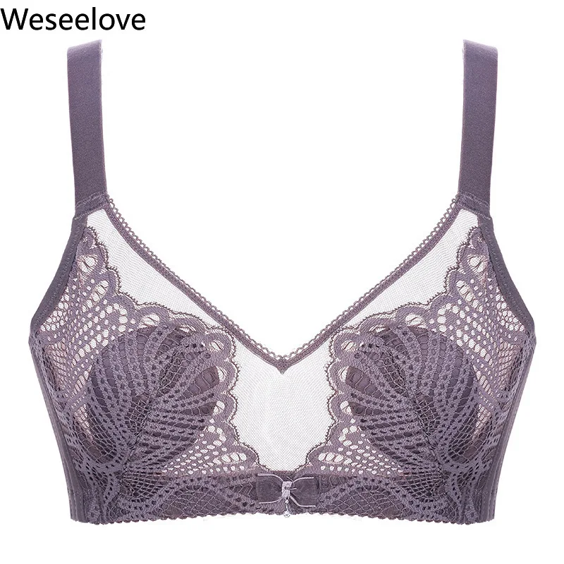 

Weseelove Women's Bra Push Up Ultra-Thin Breathable Female Bra Lace Lingerie Sexy Lace Sexy Underwear Lingerie Plus Size B20-4