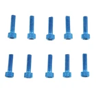MagiDeal 10 шт. Шестигранная Крышка Болт с головкой из алюминиевого сплава синий M6 x 20 мм