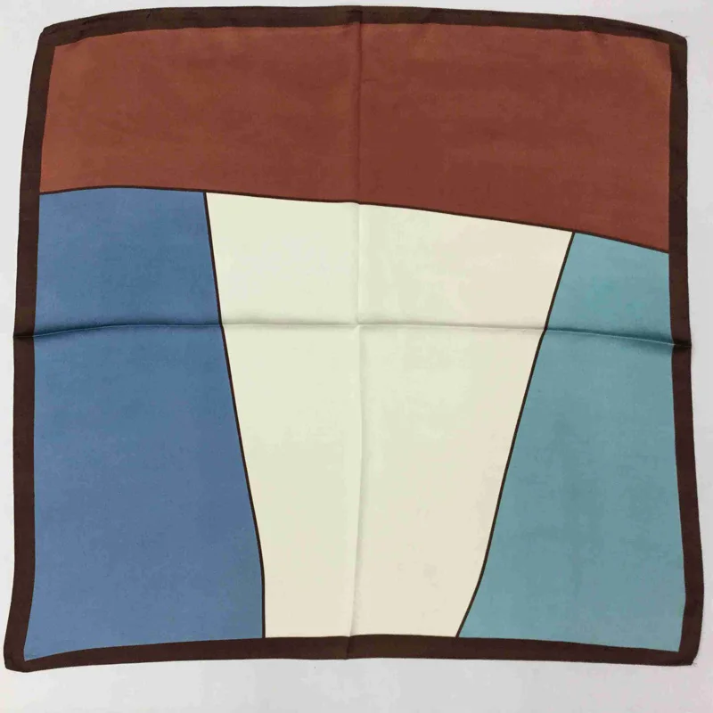 Шелковый шарф платок 70*70 см для волос женские шарфы на шею работы модная сумка