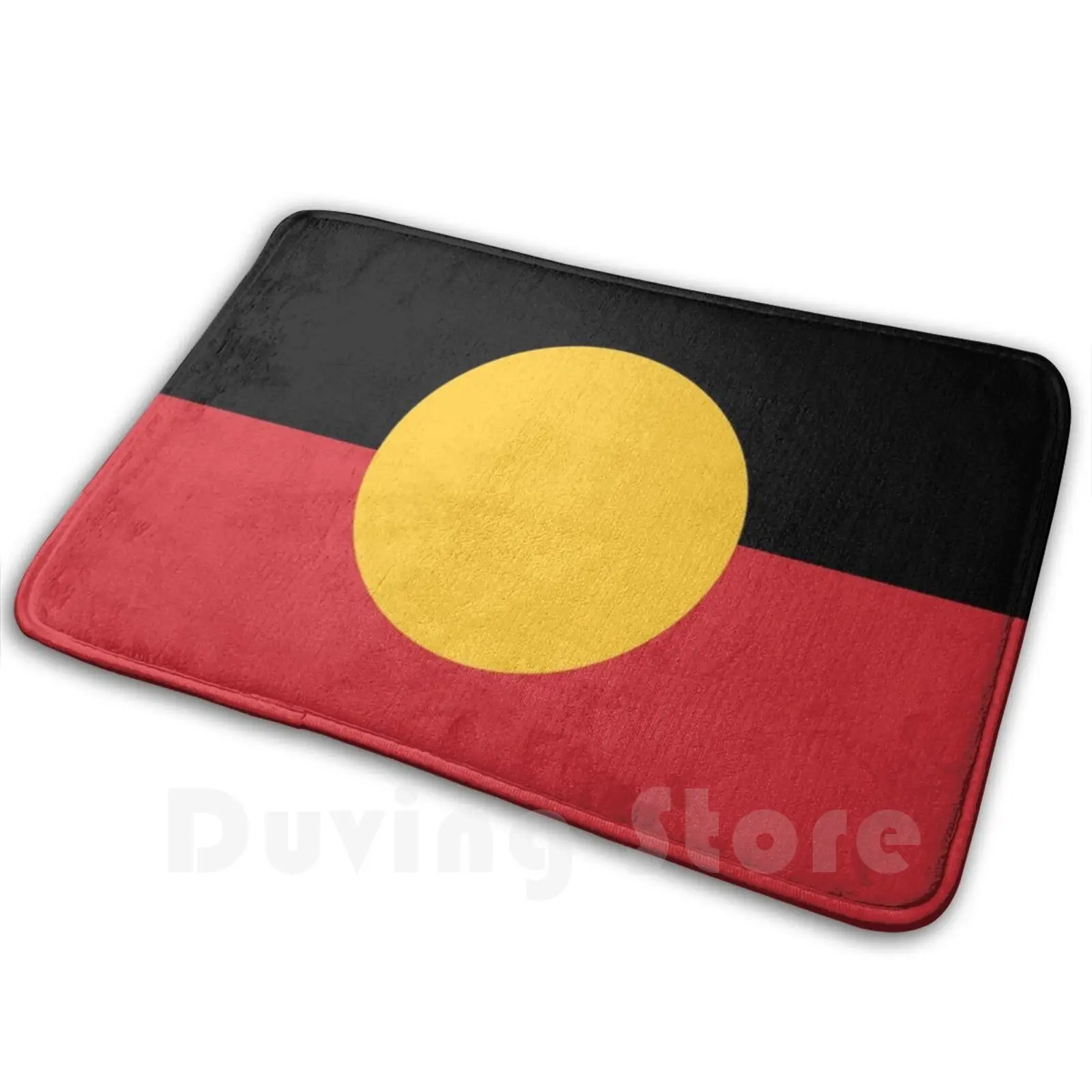 

Aboriginal Flag #3 Carpet Mat Rug Cushion Soft Non-Slip Aboriginal Flag Kids Black Flag Aboriginal Aboriginal Flag