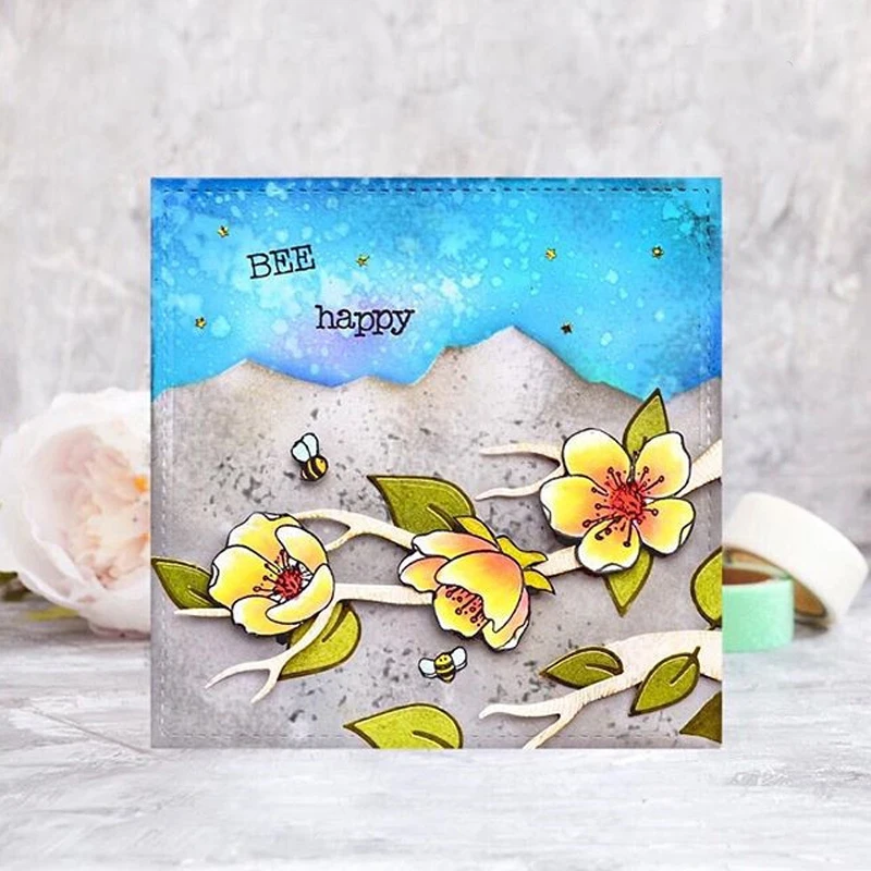 Рамка для фона бамбуковые соты облака пластиковый трафарет DIY скрапбукинга