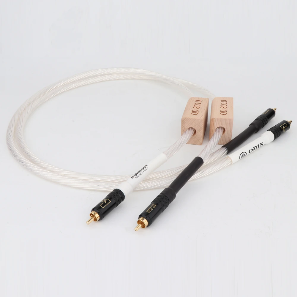 Пара Nordost Odin Supreme ссылка Interconnect RCA аудио кабель с WBT0144 24K позолоченный штекер|rca