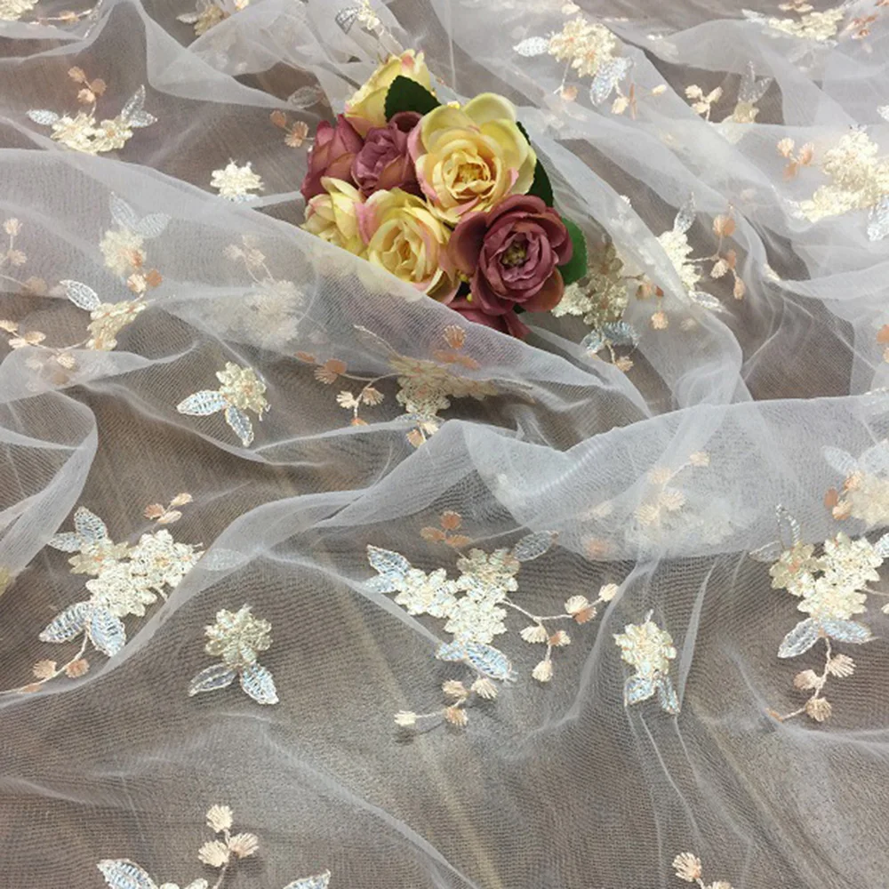 

91 * 135cm Embroidered Venetian Lace Fabric Is Beautiful And Charming, Skin-friendly Decorative Fabric