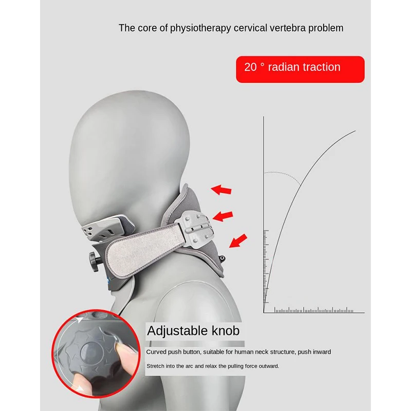 Устройство для растяжения шеи с электрическим подогревом регулируемое