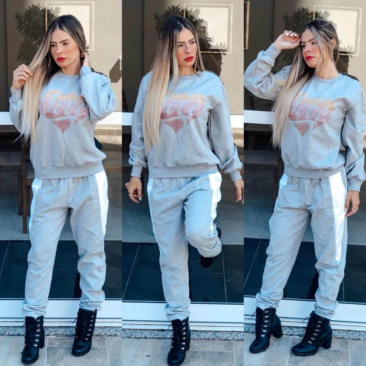 Осенне зимний велюровый спортивный костюм комплект из двух предметов женский