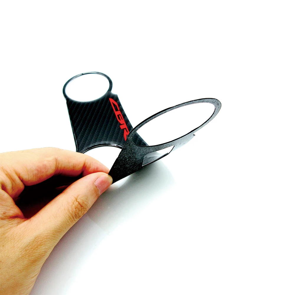 Мотоциклетная 3D наклейка из углеродного волокна тройное дерево верхний зажим