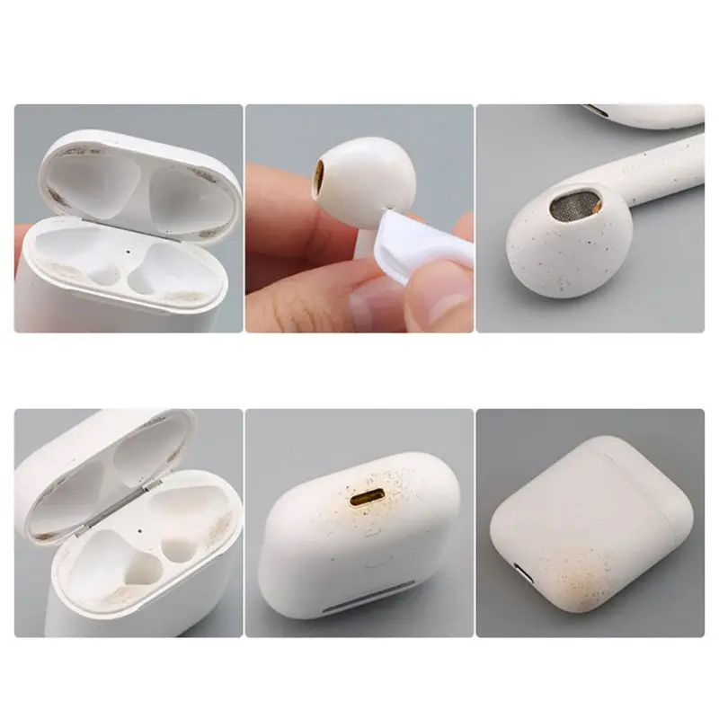 Высококачественный чистящий клеевой Набор для Airpods клейкий беспроводной зарядный чехол для наушников очиститель чистящий инструмент аксессуары и запчасти