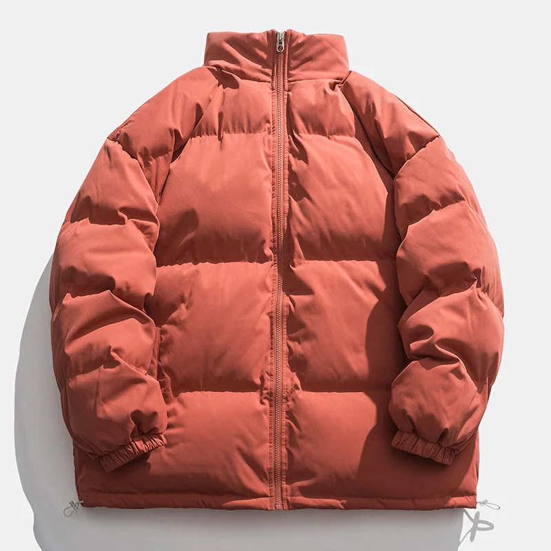 Winter Jacket Men Parkas Thicken Warm Coat Mens Stand Collar Jackets Solid Color Fashion Streetwear winter jacket women