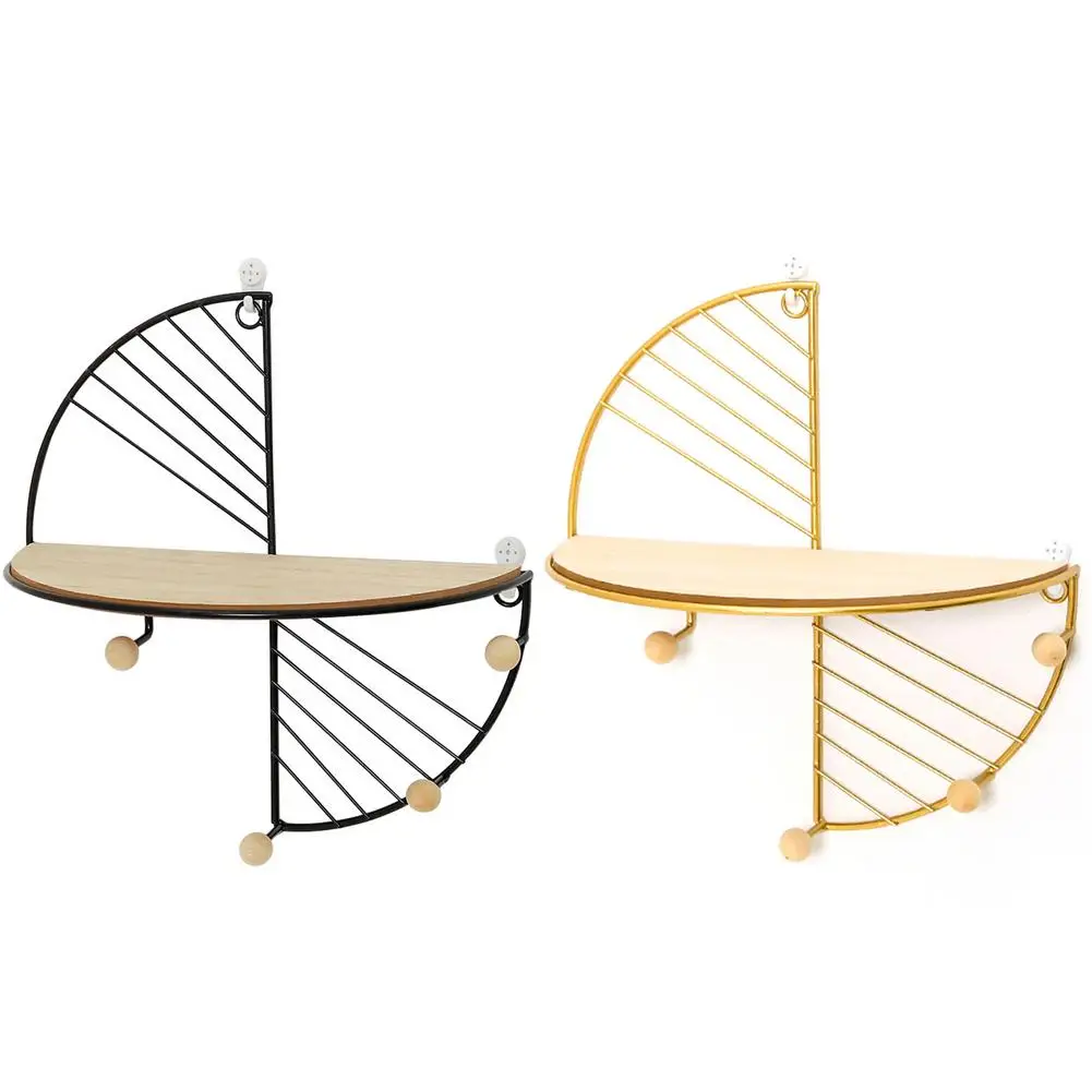 Nordic полка для хранения на стене Творческий полукруг прямоугольный настенная