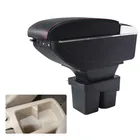 Для Honda для Fit Aria подлокотник коробка центральный магазин содержимое коробка продукты интерьер подлокотник стакан для хранения автомобиля-Стайлинг Аксессуары