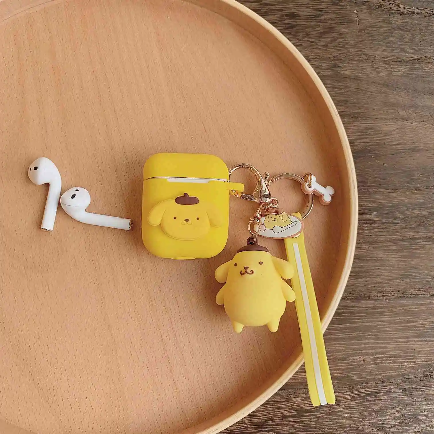 D1 Чехол для Air pods 1/2 для AirPods Pro с милым рисунком и кольцом для ключей, роскошные аксессуары, брелок, силиконовый чехол s, чехол для наушников - Цвет: D1