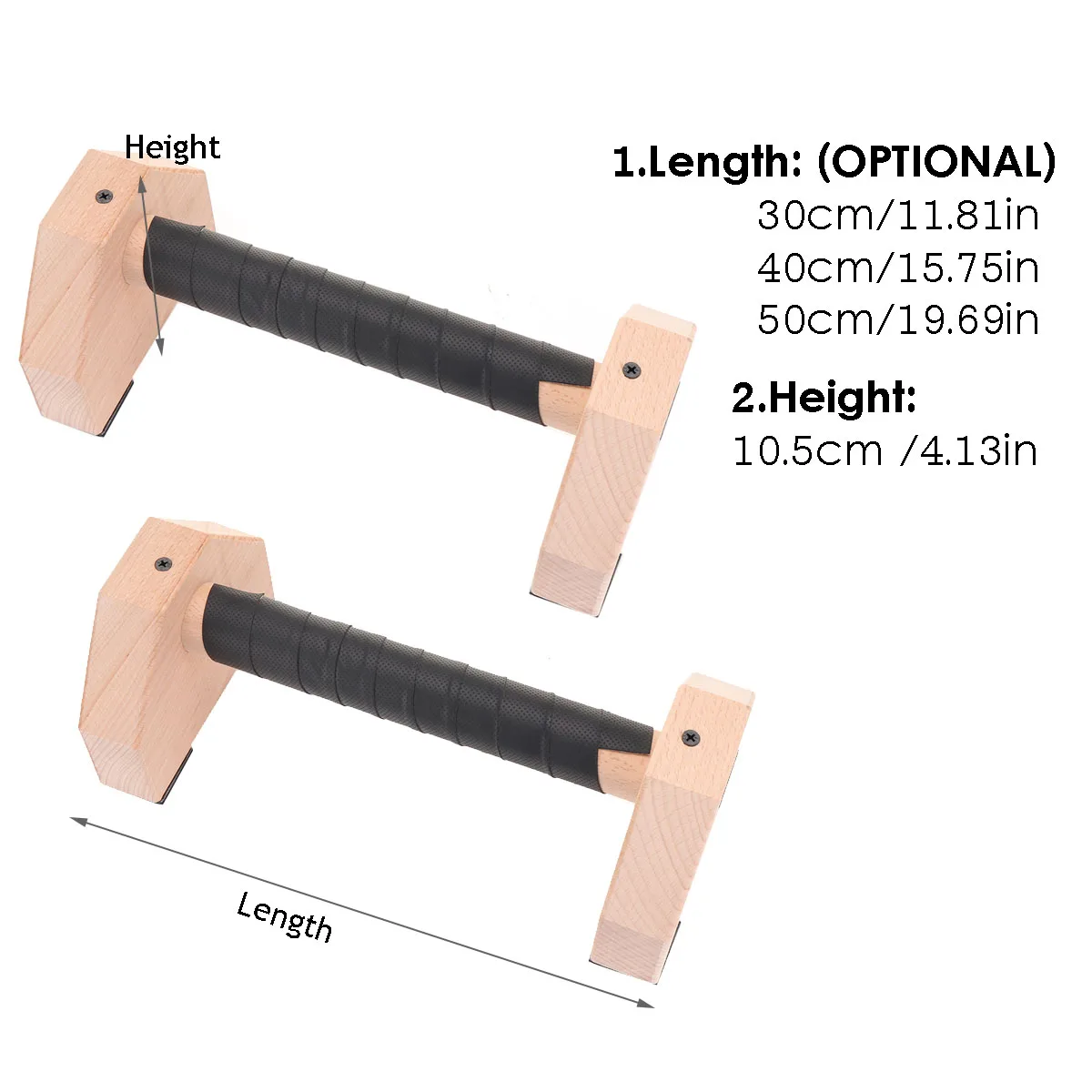 

1 Pair Wooden Push-Ups Stands Calisthenics Gymnastics Parallettes Handstand Bar Fitness Pushup Bars Portable Fitness Equipments